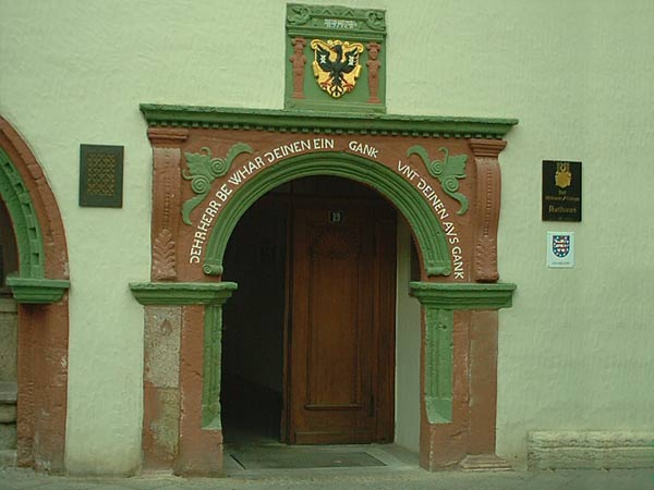 Rathaustür Mühlhausen
