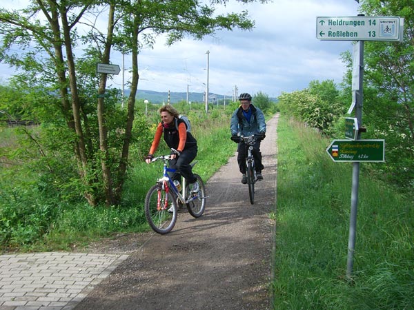 Unstrutradweg bei Artern