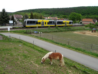 Unstrutbahn am Haltepunkt Wangen