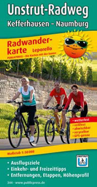 Radwanderkarte Unstrut-Radweg