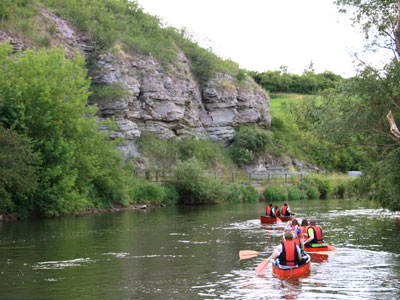 Paddler am Glockenseck