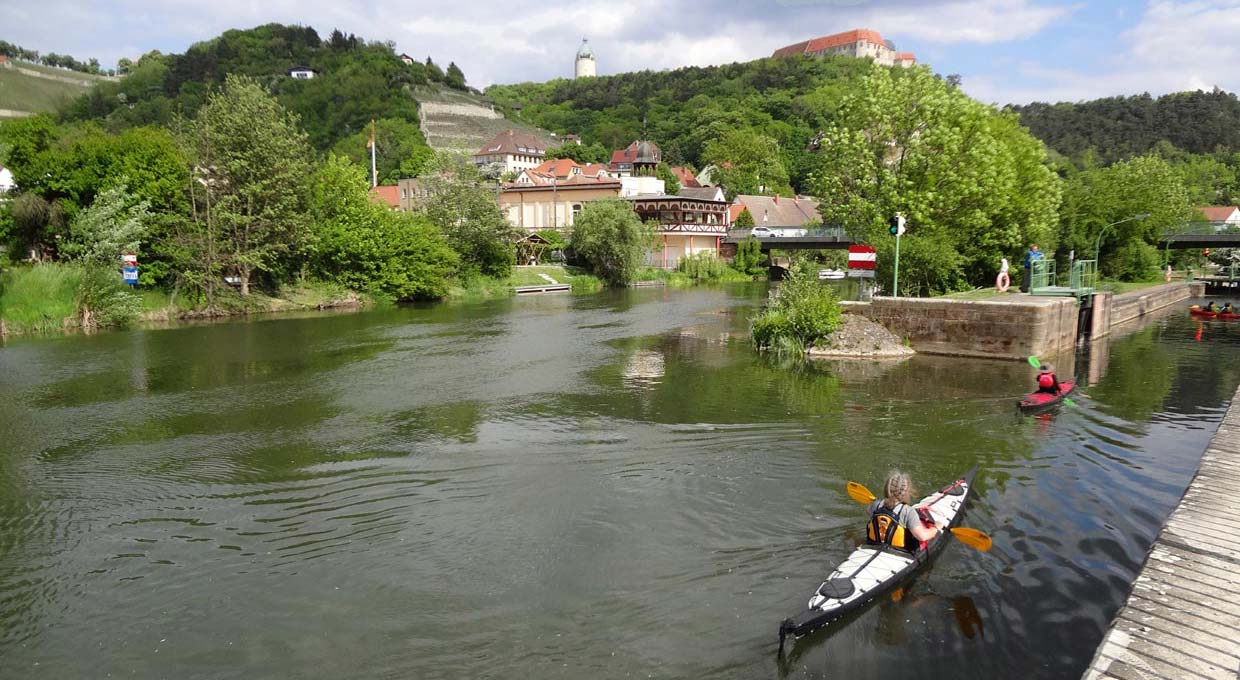 Schleuseneinfahrt Freyburg Unstrut Schleuseneinfahrt Freyburg Unstrut